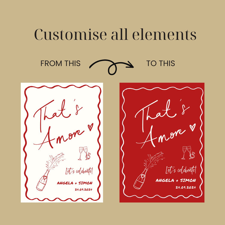 this sign is fully editable - you can text, color for illustration and signage background color