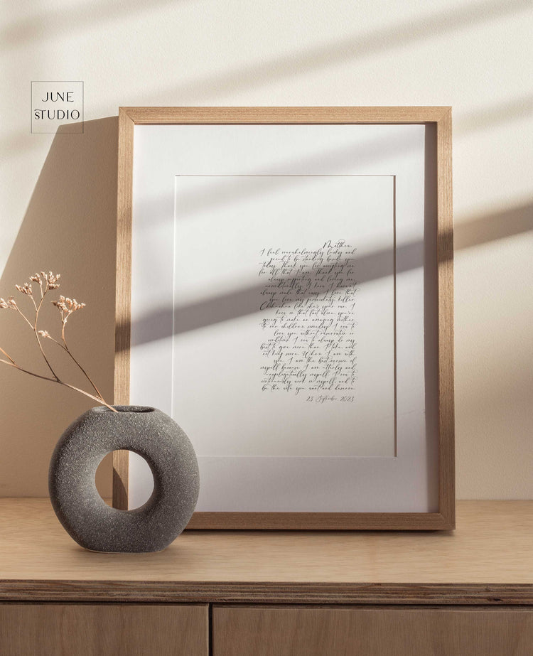 Elegant Calligraphy Wedding Portrait Vows Art Template