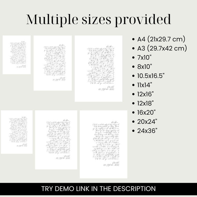 Elegant Calligraphy Wedding Portrait Vows Art Template