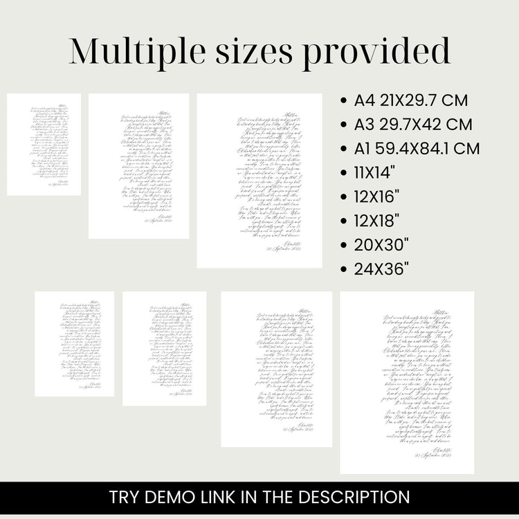 Calligraphy Wedding Vows Art Template