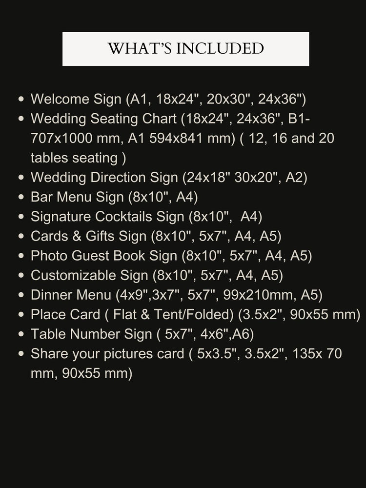 Whimsical Hand drawn Gretta Wedding Reception Bundle