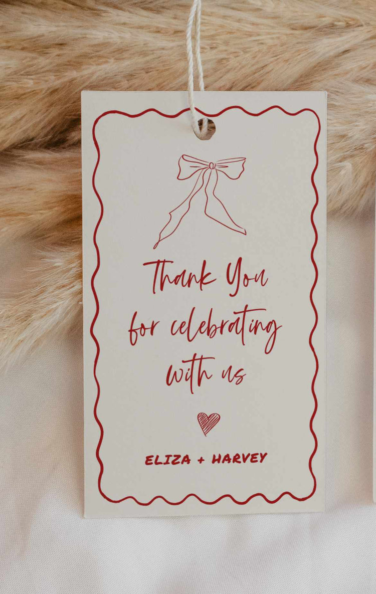 That's Amore Favor Tag Template