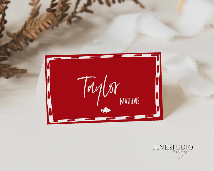 That's Amore Hand drawn Menu and Place Card Set Template