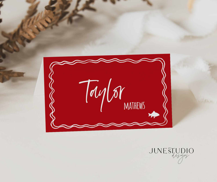 That's Amore Hand drawn Menu and Place Card Set Template