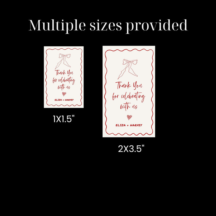 That's Amore Favor Tag Template