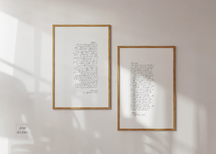 Calligraphy Wedding Vows Art Template