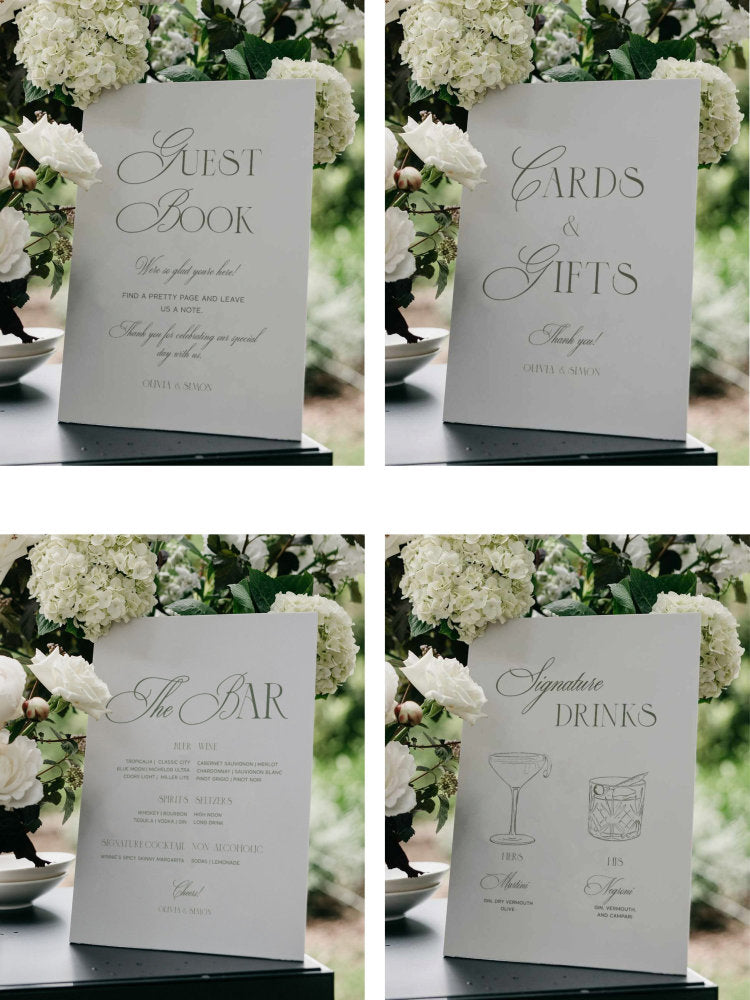 Sage Green Modernist Wedding Bundle
